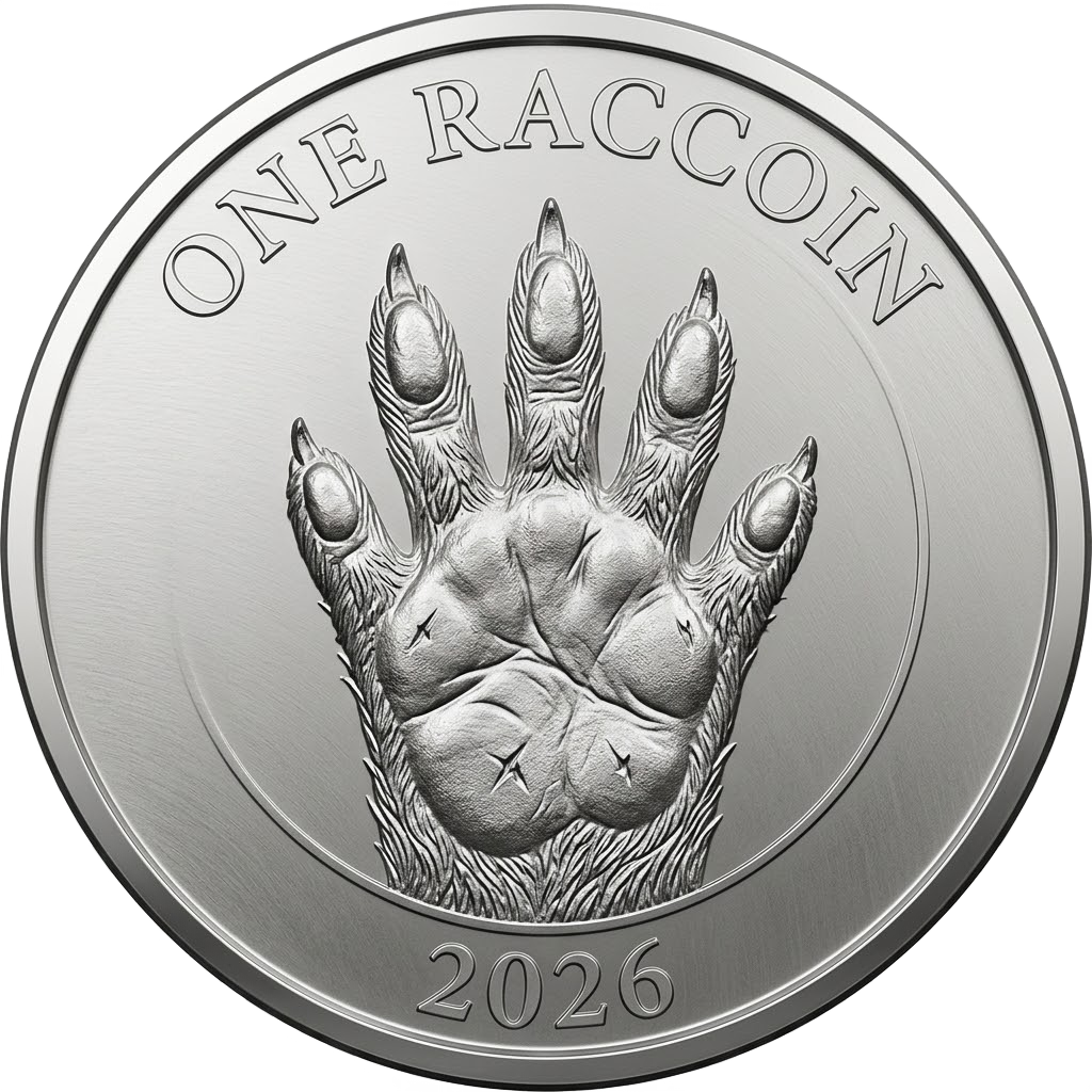 Raccoin, paw side
